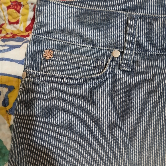 Bandolino Blue Denim Pinstripe Jeans - Picture 4 of 6